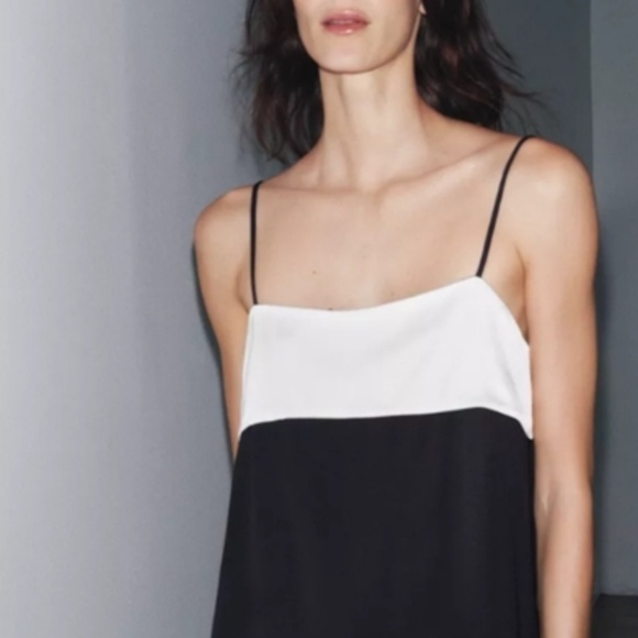Zara ZW Collection Minimal Satin Dress - Picture 4 of 9